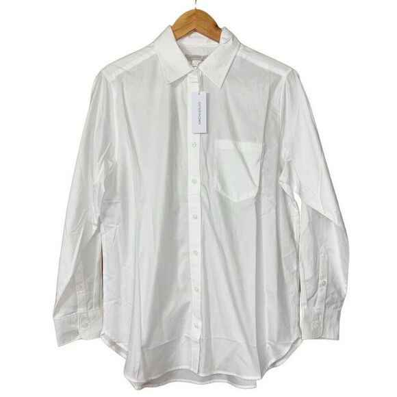 OUTERKNOWN Sydney Boyfriend Shirt white XS new - Picture 5 of 12